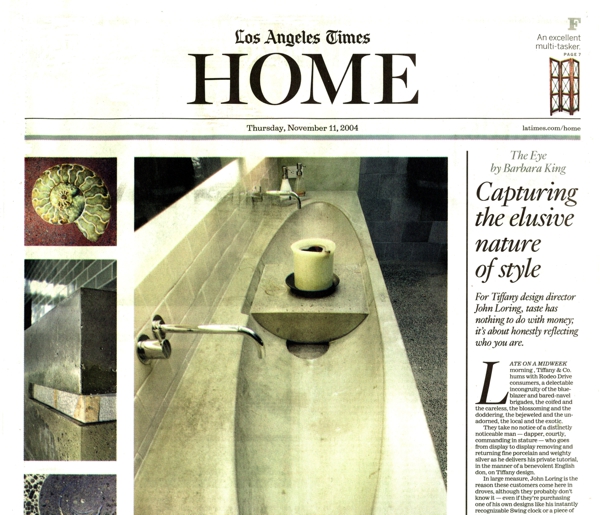 Los Angeles Times Home 2004, Cover Story | The Post-Granite Age – featuring CHENG Design