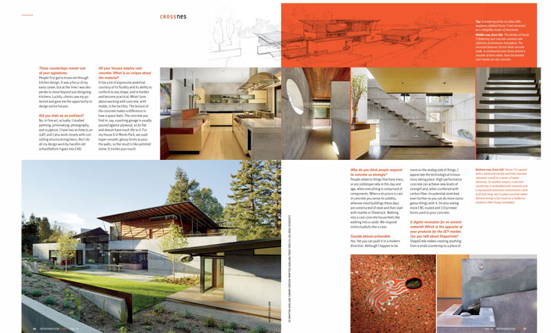 INTERIOR DESIGN HOMES – A Concrete Idea: Designer Fu-Tung Cheng brings an ancient Material into the Digital Age